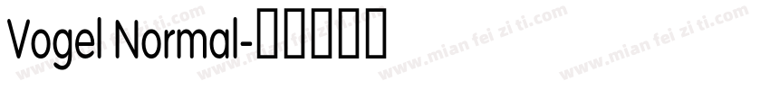 Vogel Normal字体转换